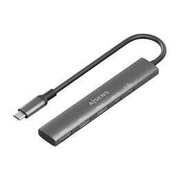 Docking USB Type-C Aisens ASUC-5P022-GR/ 1xHDMI 4K/ 2xUSB/ 1xUSB Type-C/ 1xUSB Type-C PD/ Gray