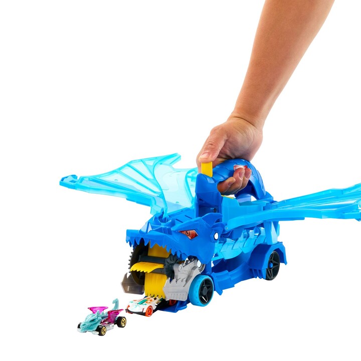 Hot Wheels City Hot Wheels-Transporteur 2 en 1 Dragons Hot Wheels