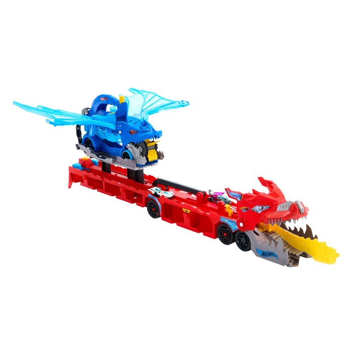 Hot Wheels City Hot Wheels-Transporteur 2 en 1 Dragons Hot Wheels
