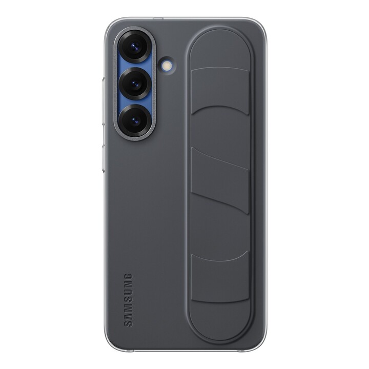 Custodia con supporto e impugnatura nera per Samsung Galaxy S25, modello EF-GS921CLEGWW