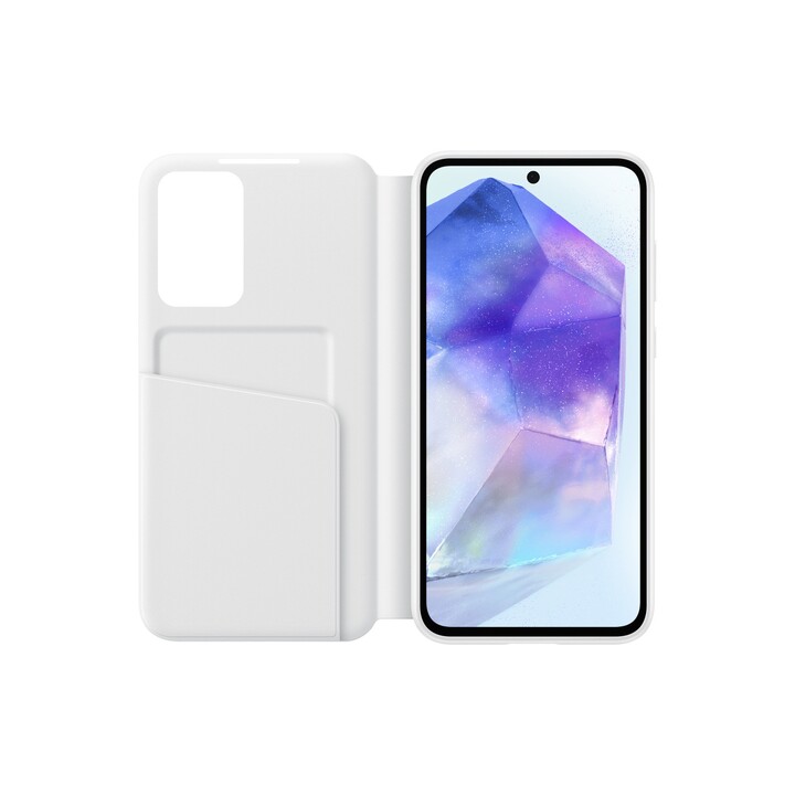 Samsung Smart View Wallet Cover Weiß, für Galaxy A55, EF-ZA556CWEGWW