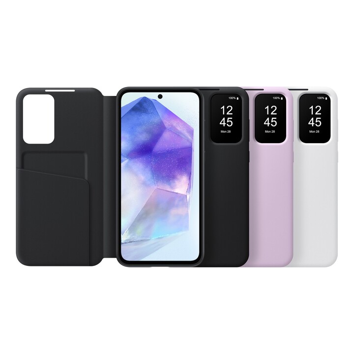 Samsung Smart View Wallet Cover White, para Galaxy A55, EF-ZA556CWEGWW