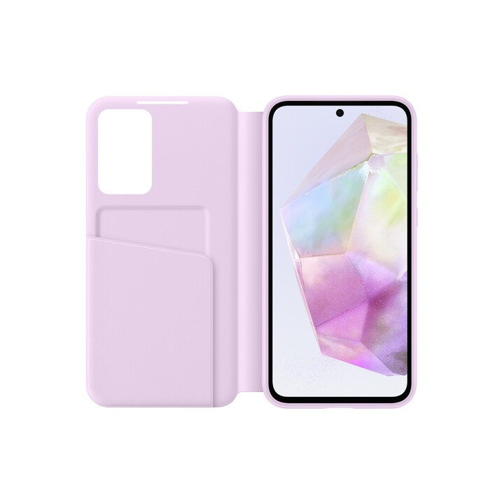 Étui portefeuille Samsung Smart View Lavande, pour Galaxy A35, EF-ZA356CVEGWW