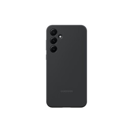 Cover in silicone nera per Samsung Galaxy A55 5G, modello EF-PA556TBEGWW