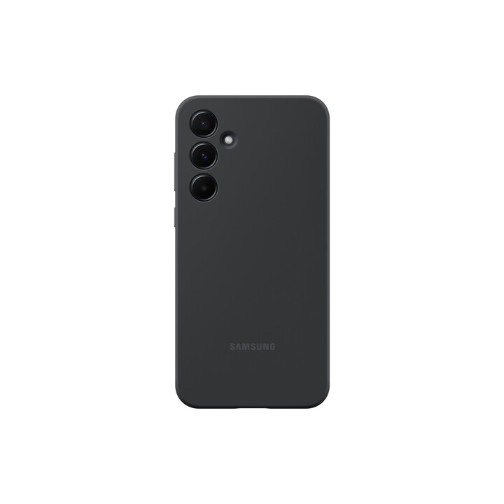 Schwarze Silikonhülle für Samsung Galaxy A55 5G, EF-PA556TBEGWW