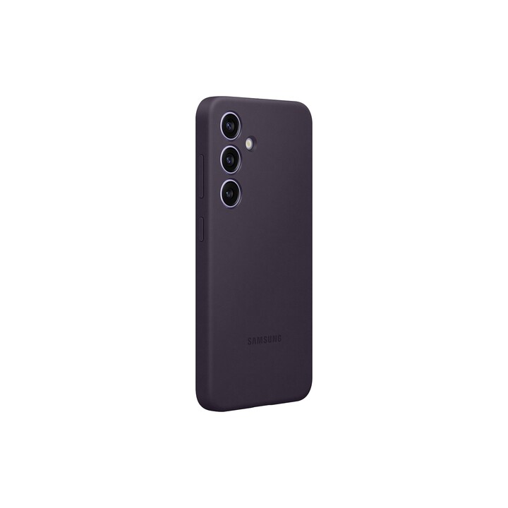 Capa de silicone Samsung violeta escura para Galaxy S24, EF-PS921TEEGWW