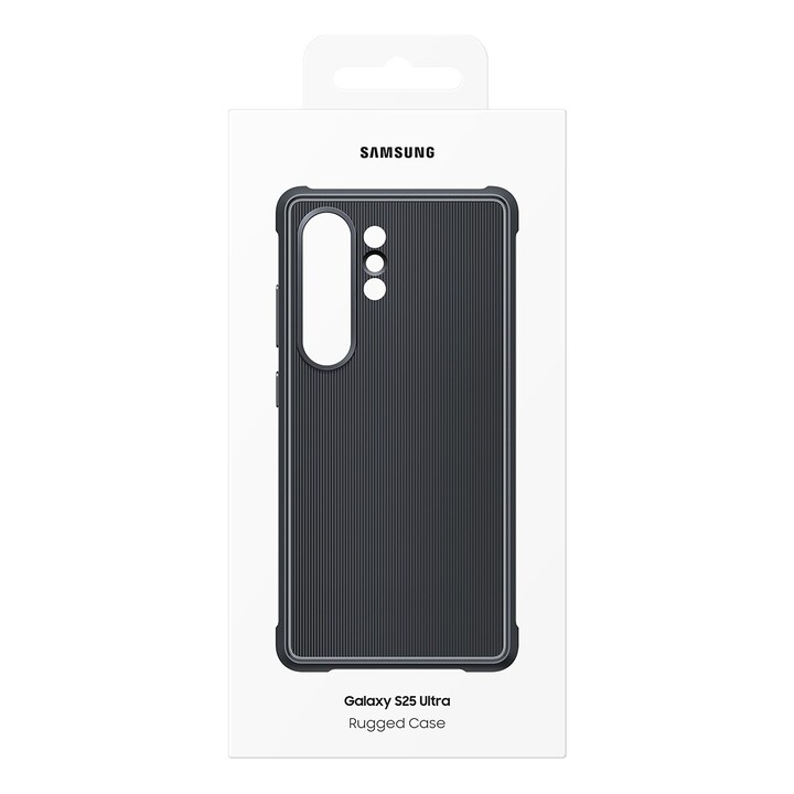 Robuste Samsung-Schutzhülle, schwarz, für Samsung Galaxy S25 Ultra, EF-RS938CBEGWW