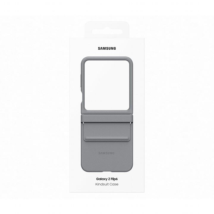 Étui Kindsuit gris Samsung, pour Samsung Galaxy Z Flip6, EF-VF741PJEGWW