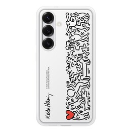 Custodia a libro Samsung Keith Haring bianca, per Samsung Galaxy S25, EF-MS931CWEGWW