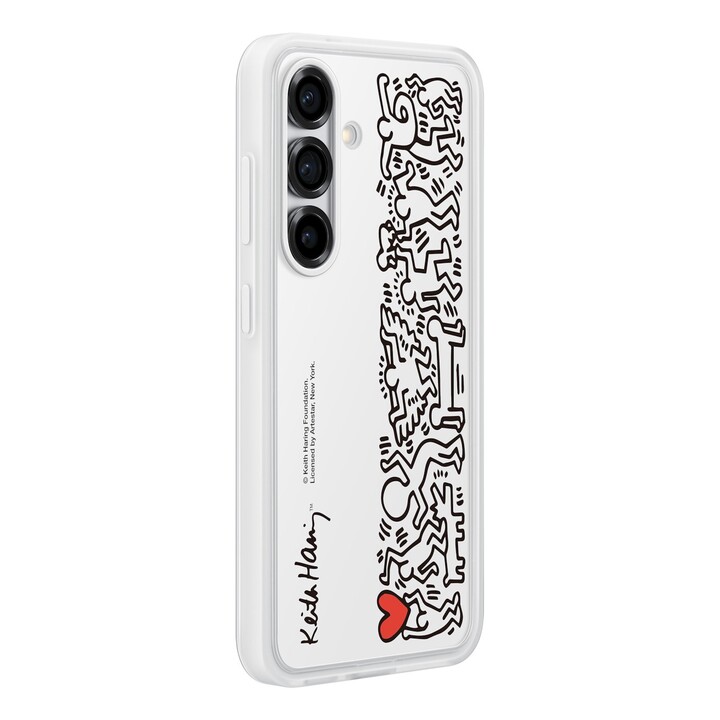 Samsung Flipsuit Hülle Keith Haring Weiß, für Samsung Galaxy S25, EF-MS931CWEGWW