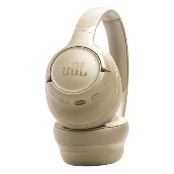 Cuffie Bluetooth on-ear JBL Tune 730 BT, colore beige, modello JBLT730BTBEG