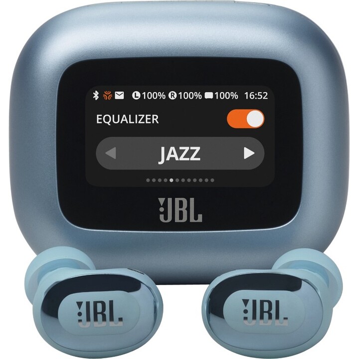Fones de ouvido intra-auriculares sem fio JBL Live Buds 3, na cor azul, JBLLIVEBUDS3BLU