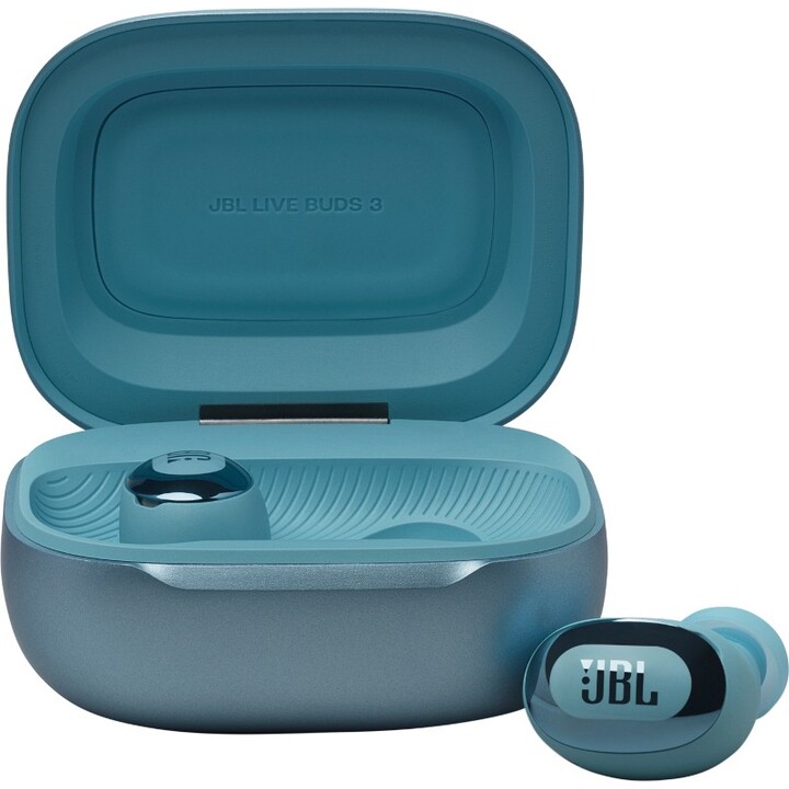 Fones de ouvido intra-auriculares sem fio JBL Live Buds 3, na cor azul, JBLLIVEBUDS3BLU