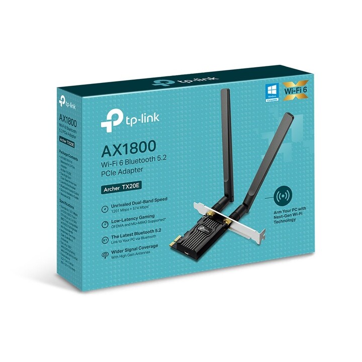 Tarjeta de Red Inalámbrica-PCI Express TP-Link Archer TX20E/ 1800Mbps/ 2.4/5GHz
