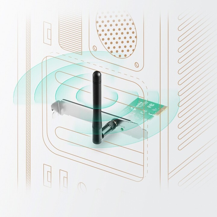 TP-Link 150Mbps WN PCI Express Wireless Network Card