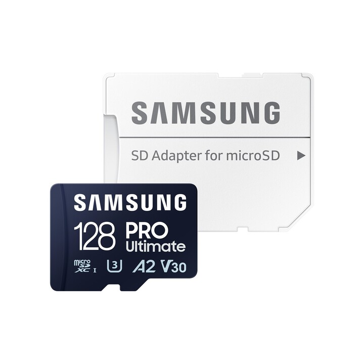 Tarjeta de Memoria Samsung Pro Ultimate 128GB microSD XC con Adaptador/ Clase 10/ 200MBs