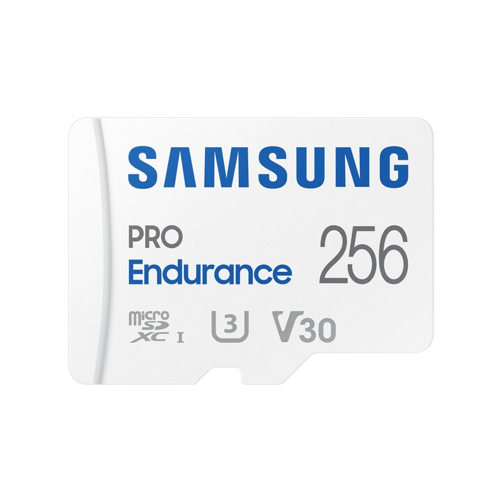 Samsung Pro Endurance 256GB microSD XC Memory Card with Adapter / Class 10 / 100MB/s