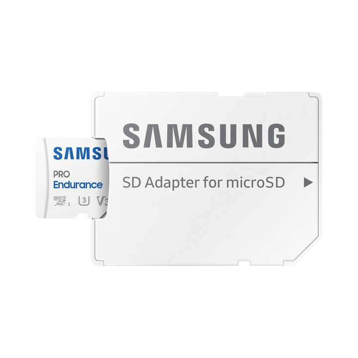 Scheda di memoria microSD XC Samsung Pro Endurance da 256 GB con adattatore / Classe 10 / 100 MB/s