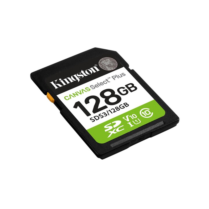 Cartão de memória Kingston CANVAS Select Plus SD XC de 128 GB / Classe 10 / 150 MB/s