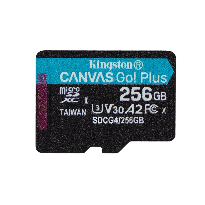 Kingston CANVAS Go! Plus 256 GB microSD XC Speicherkarte mit Adapter / Klasse 10 / 200 MB/s