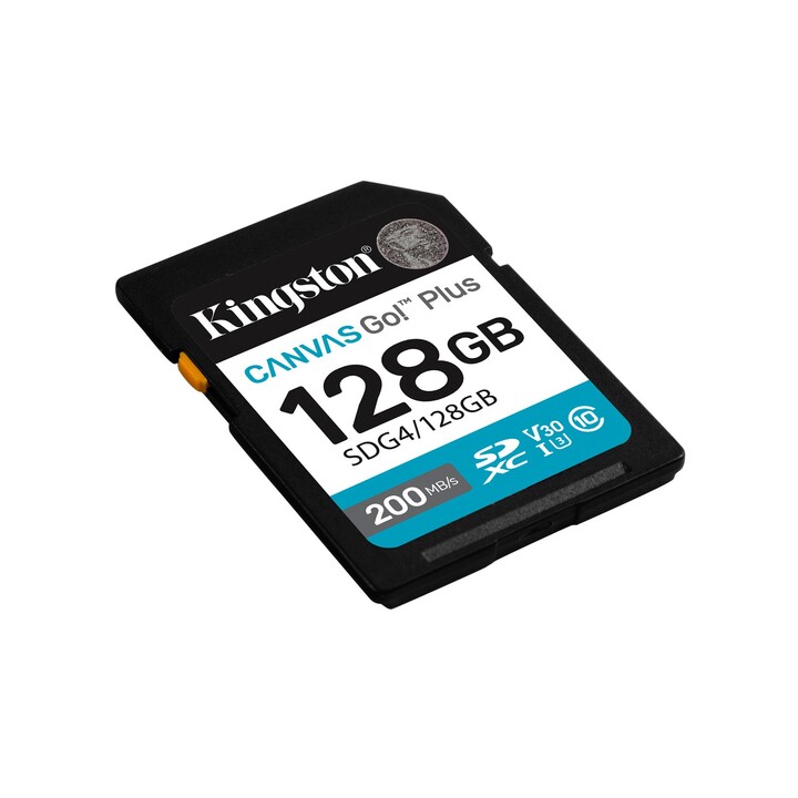 Scheda di memoria Kingston CANVAS Go! Plus 128GB SD XC / Classe 10 / 200 MB/s