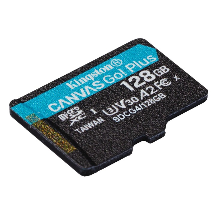 Tarjeta de Memoria Kingston CANVAS Go! Plus 128GB microSD XC con Adaptador/ Clase 10/ 200MBs