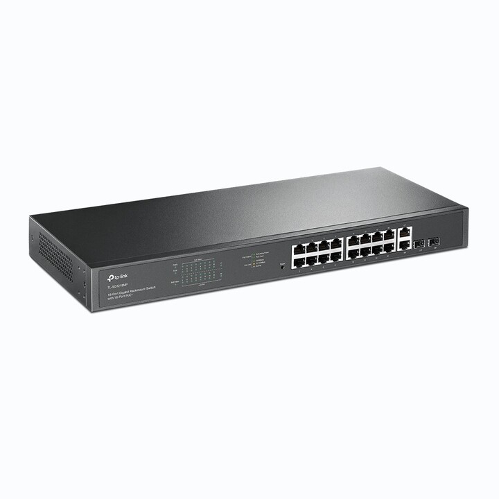 Switch TP-Link TL-SG1218MP com 20 portas RJ-45 10/100/1000 PoE+/SFP