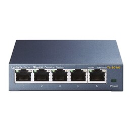 TP-Link TL-SG105 Switch, 5 Ports/ RJ-45 10/100/1000