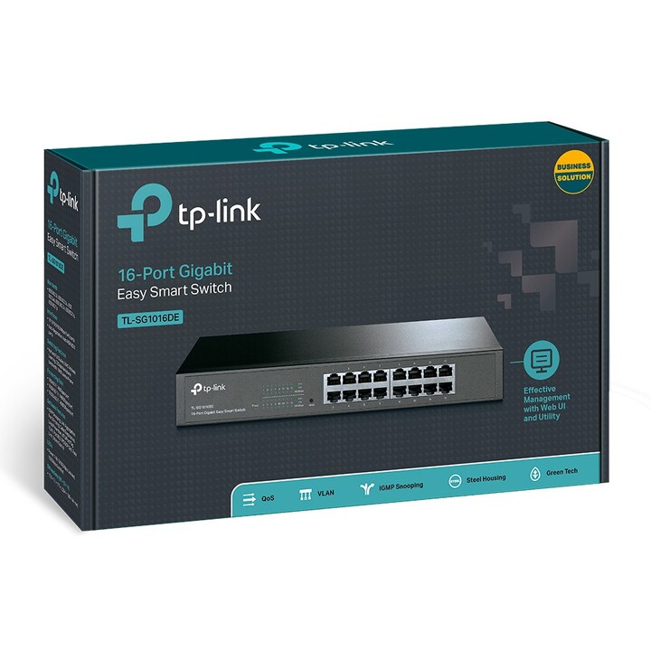 Switch TP-Link TL-SG1016DE/ 16 porte/ RJ45 10/100/1000