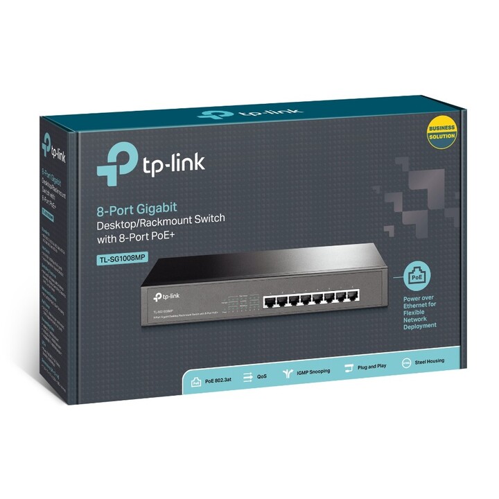 TP-Link TL-SG1008MP 8 Ports/ RJ-45 10/100/1000 PoE Switch
