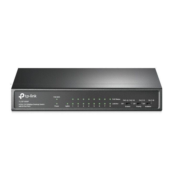 Commutateur TP-Link TL-SF1009P à 9 ports RJ-45 10/100/PoE