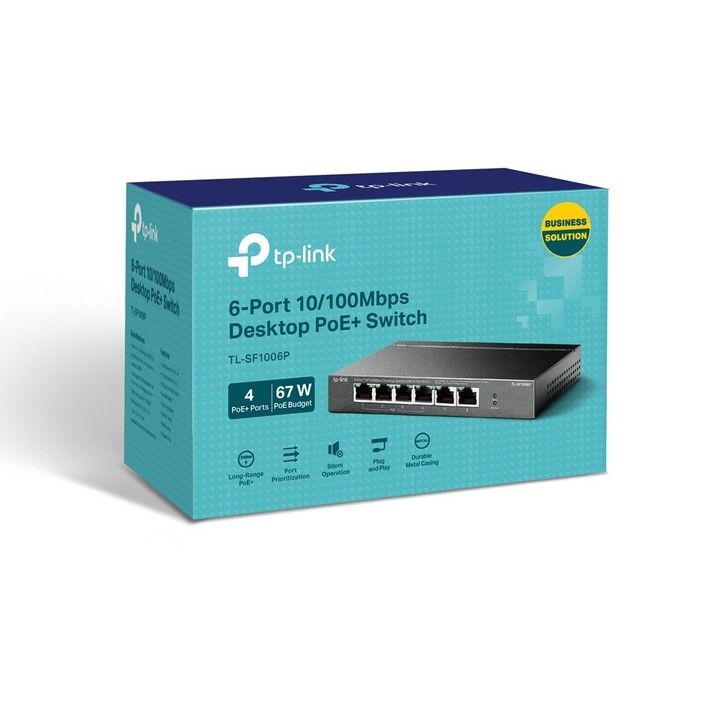 TP-Link TL-SF1006P 6 Ports/ RJ-45 10/100 PoE Switch