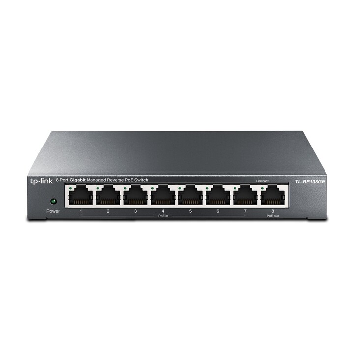 Switch PoE TP-Link TL-RP108GE com 8 portas RJ-45 10/100/1000