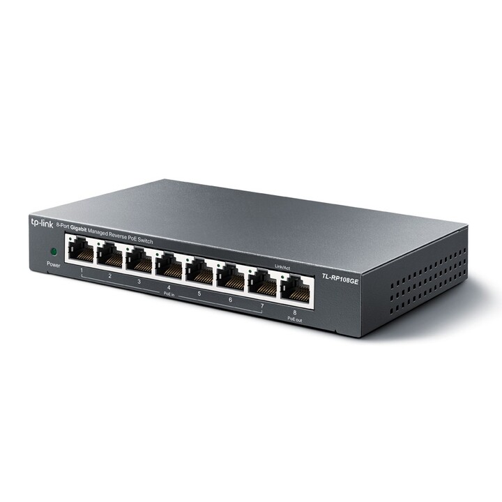 TP-Link TL-RP108GE 8 Ports/ RJ-45 10/100/1000 PoE Switch