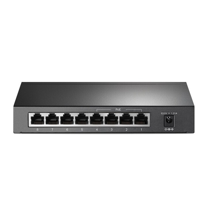 Switch PoE TP-Link SF1008P com 8 portas RJ-45 10/100