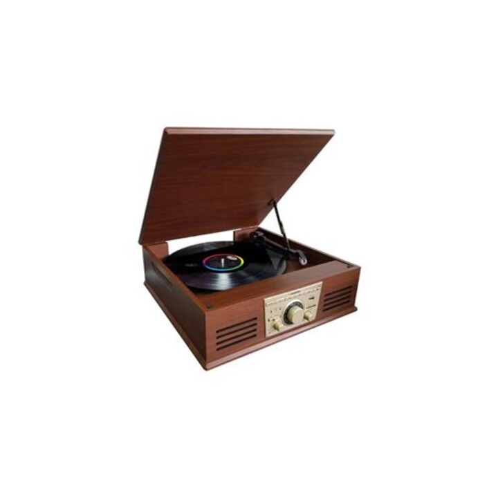 Tocadiscos sunstech pxr32wd bluetooth/fm/usb/sd madera