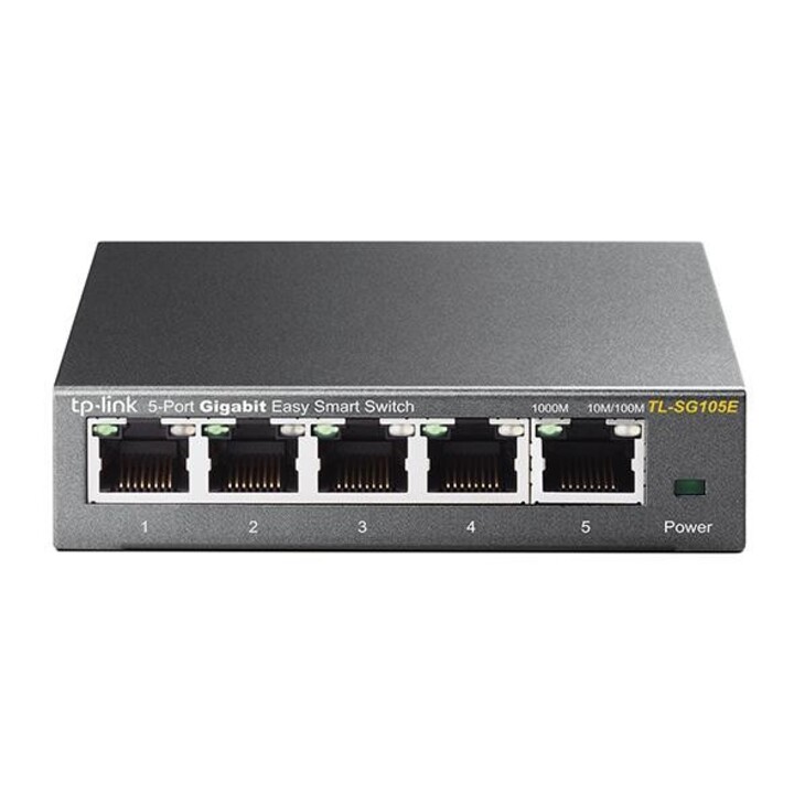 Switch TP-Link Easy Smart TL-SG105E com 5 portas/ RJ-45 10/100/1000