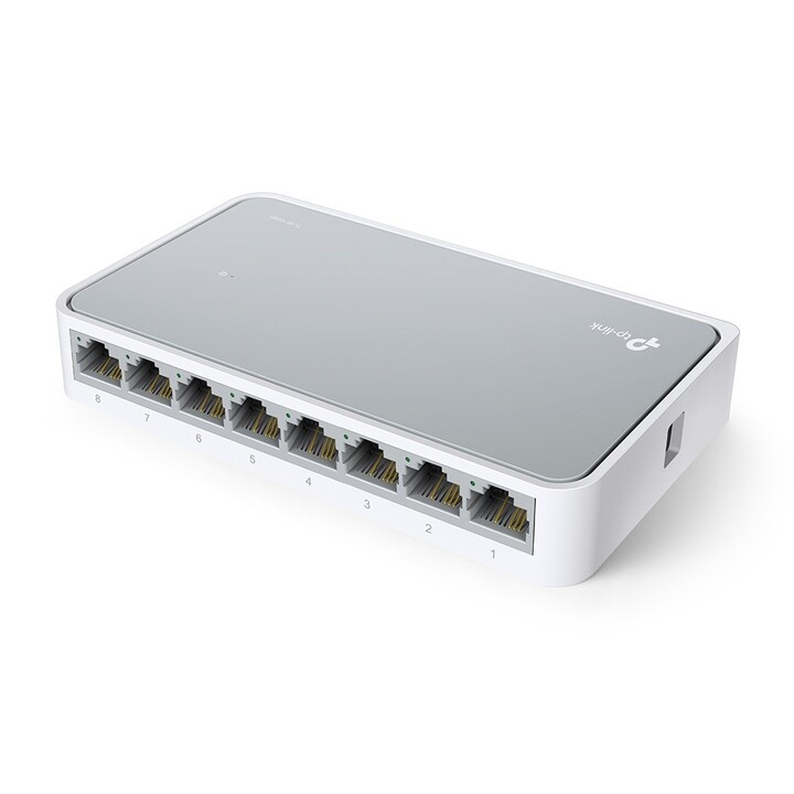 Switch TP-Link 8P com 8 portas/RJ-45 10/100