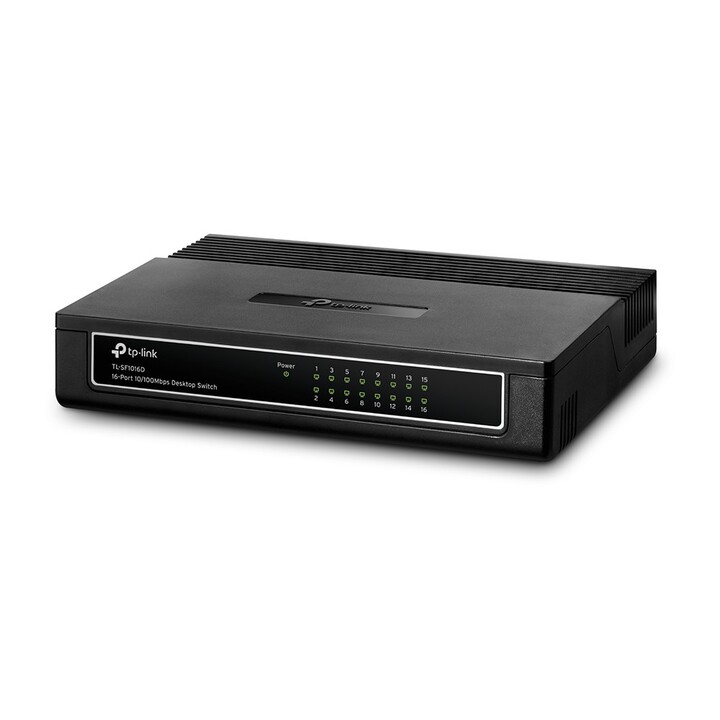 Switch TP-Link 16P com 16 portas/RJ-45 10/100