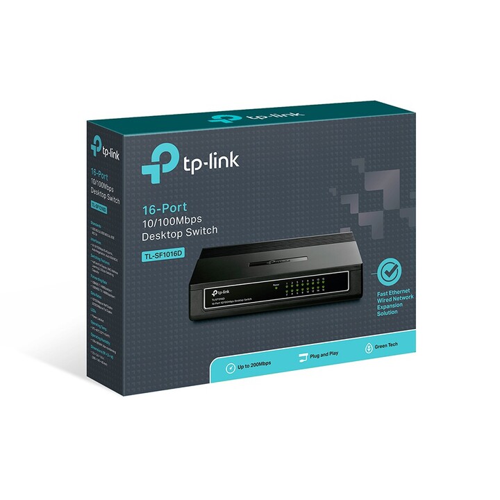 Switch TP-Link 16P a 16 porte/RJ-45 10/100