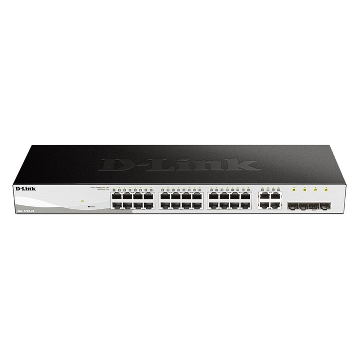 Switch Gestionable D-Link DGS-1210-28 28 Puertos/ RJ-45 Gigabit 10/100/1000/ SFP