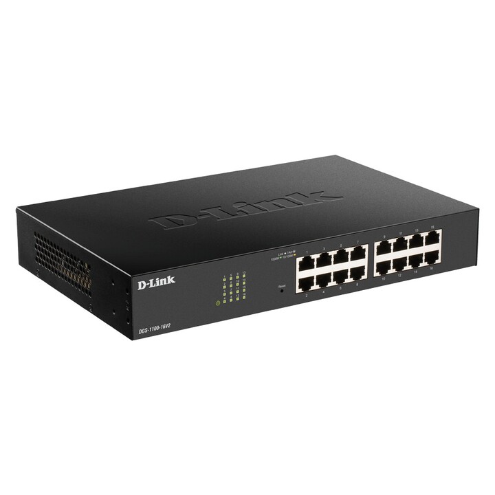 Switch administrable D-Link DGS-1100-24PV2, 24 ports RJ-45 Gigabit, PoE 10/100/1000