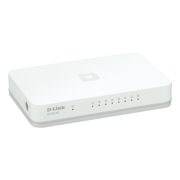 Switch D-Link GO-SW-8G a 8 porte/RJ-45 10/100/1000