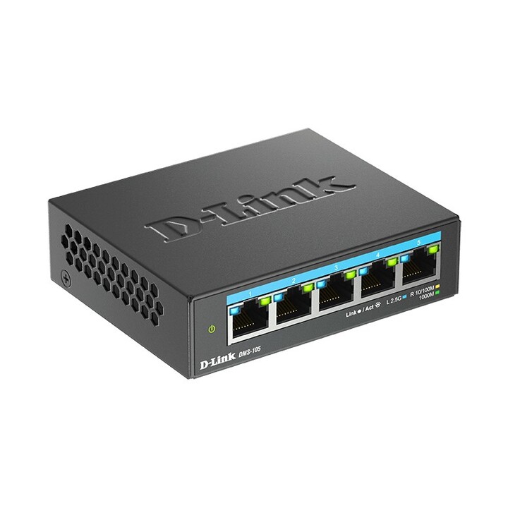 Switch D-Link DMS-105 com 5 portas/ RJ-45 10/100/1000