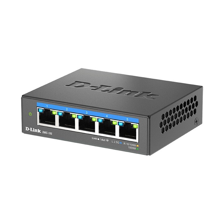 Switch D-Link DMS-105 com 5 portas/ RJ-45 10/100/1000