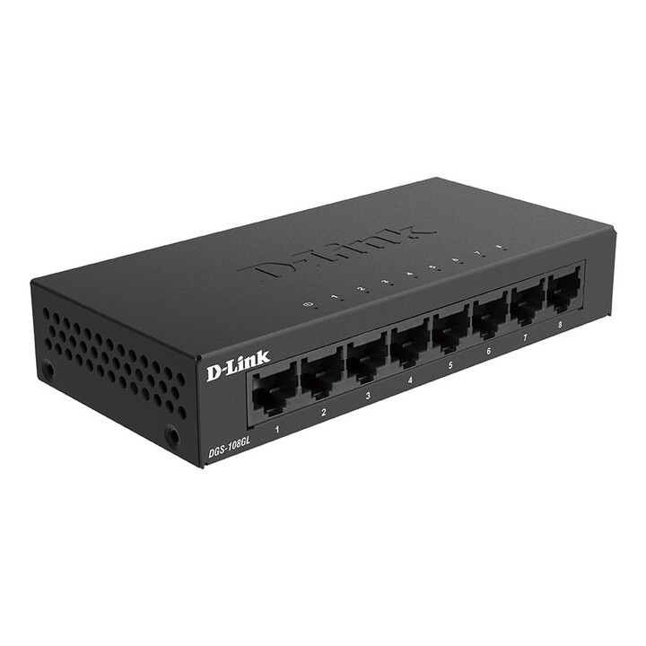 Commutateur D-Link DGS-108GL 8 ports / RJ-45 10/100/1000