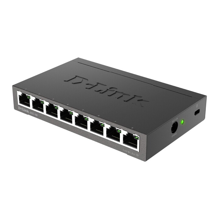 D-Link DGS-108 Switch 8 Ports/ RJ-45 10/100/1000