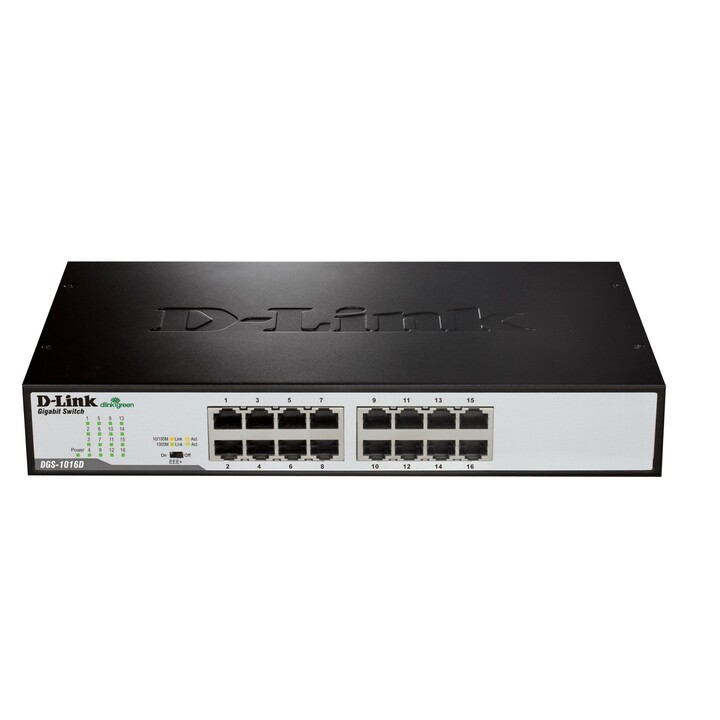 Switch D-Link DGS-1016D 16 Puertos/ RJ-45 Gigabit 10/100/1000