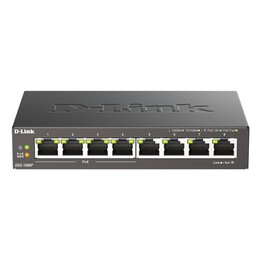 Switch D-Link DGS-1008P a 8 porte/RJ-45 Gigabit 10/100/1000/PoE