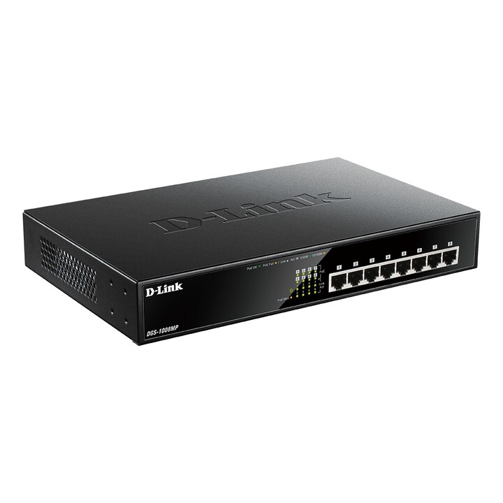 D-Link DGS-1008MP 8 Ports/ RJ-45 10/100/1000 POE Switch